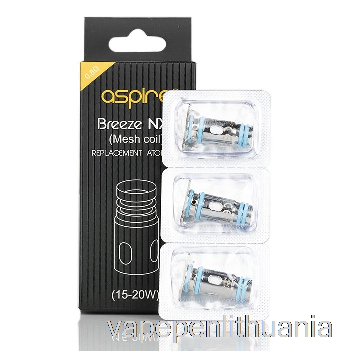 Aspire Breeze Nxt Keičiamos Ritės 0,8ohm Nxt Ka Tinklelio Ritės Vape Skystis